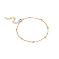 Beaded Chain Bracelet - Guld