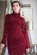 Brenda Dress - Bordeaux