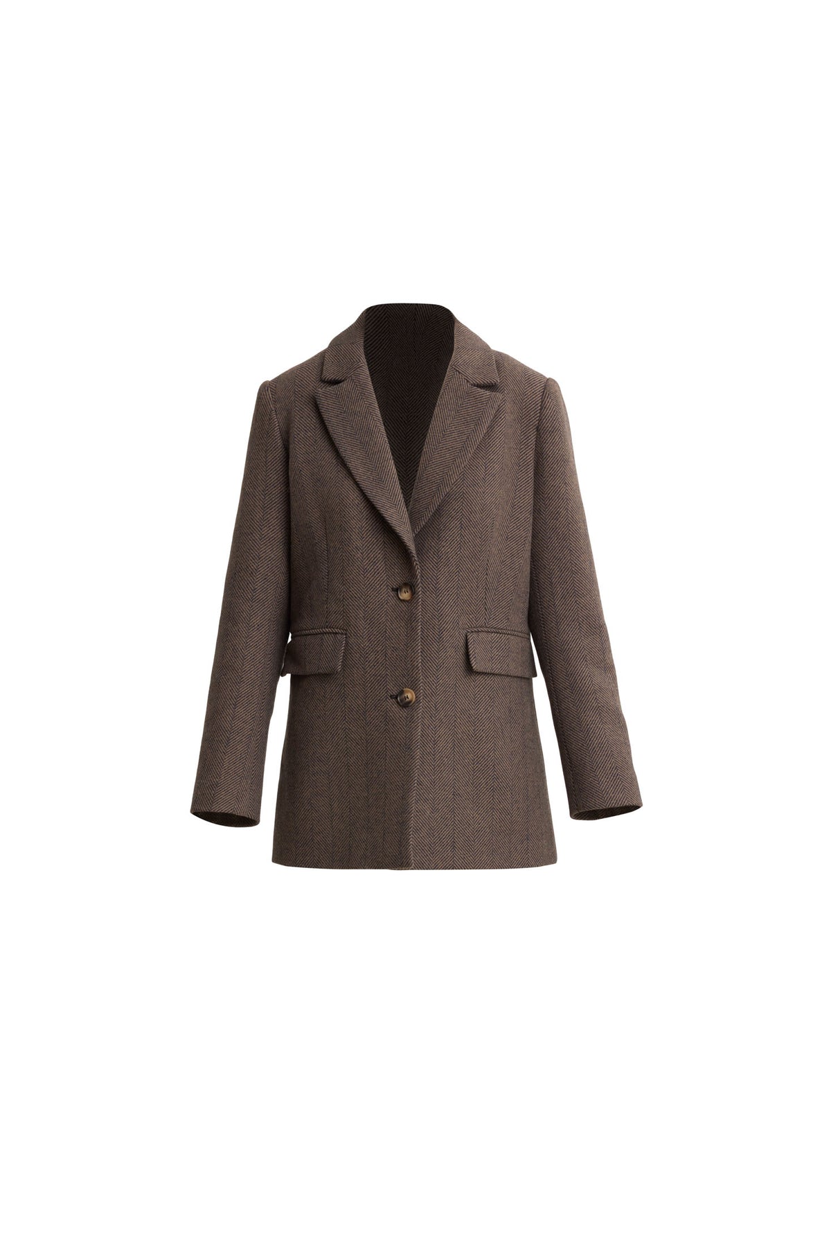 Brooklyn Blazer - Taupe Herringbone