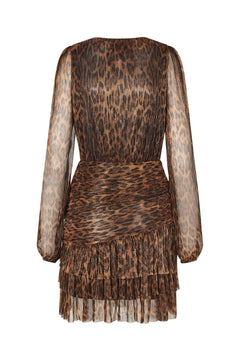 Angel Dress - Hazy Leopard