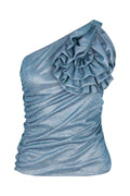 SATC Top - Blue Silver
