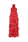 Valentina Dress - Coral Roses