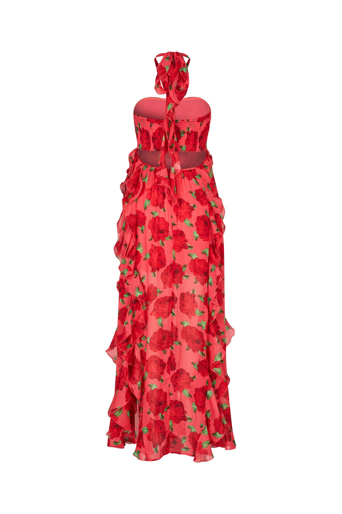 Valentina Dress - Coral Roses