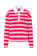 Bea Blouse - Pink Red Stripe