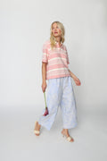 Alanis Blus - Creamy Blush Stripe