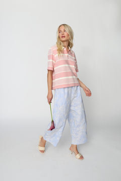 Alanis Blouse - Creamy Blush Stripe