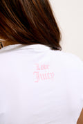 Call Me 1-800 Juicy Capped Baby Sleeve T-shirt - Vit