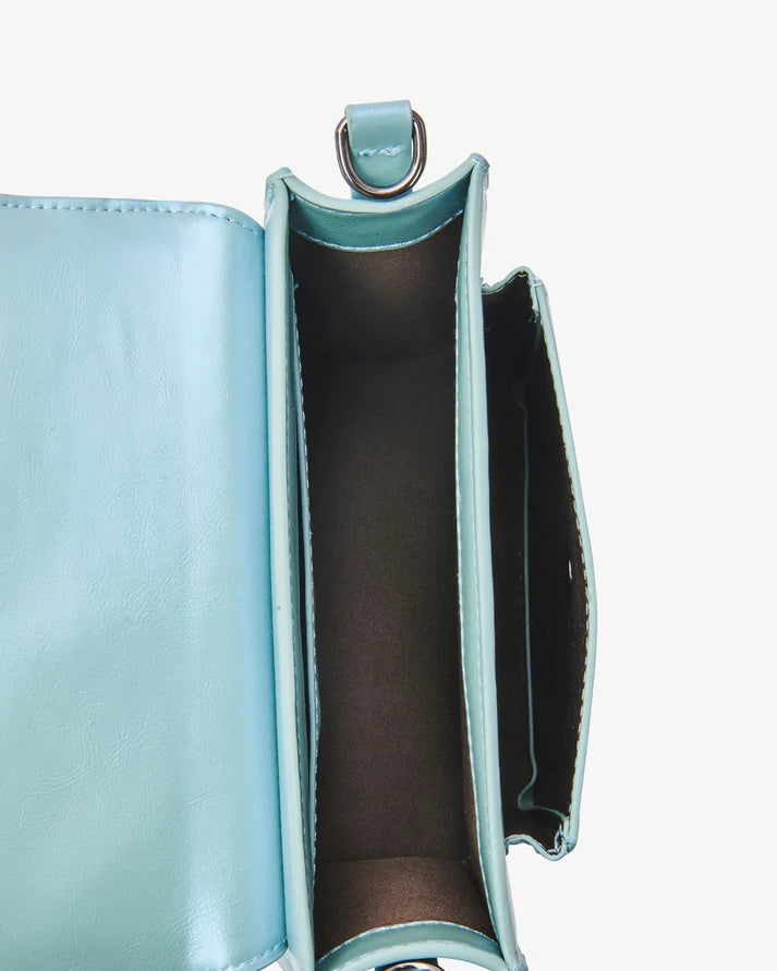 Cayman Pocket Shiny Structure - Blue Mist