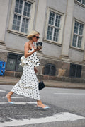 Josellecras Top - White Polka Grande