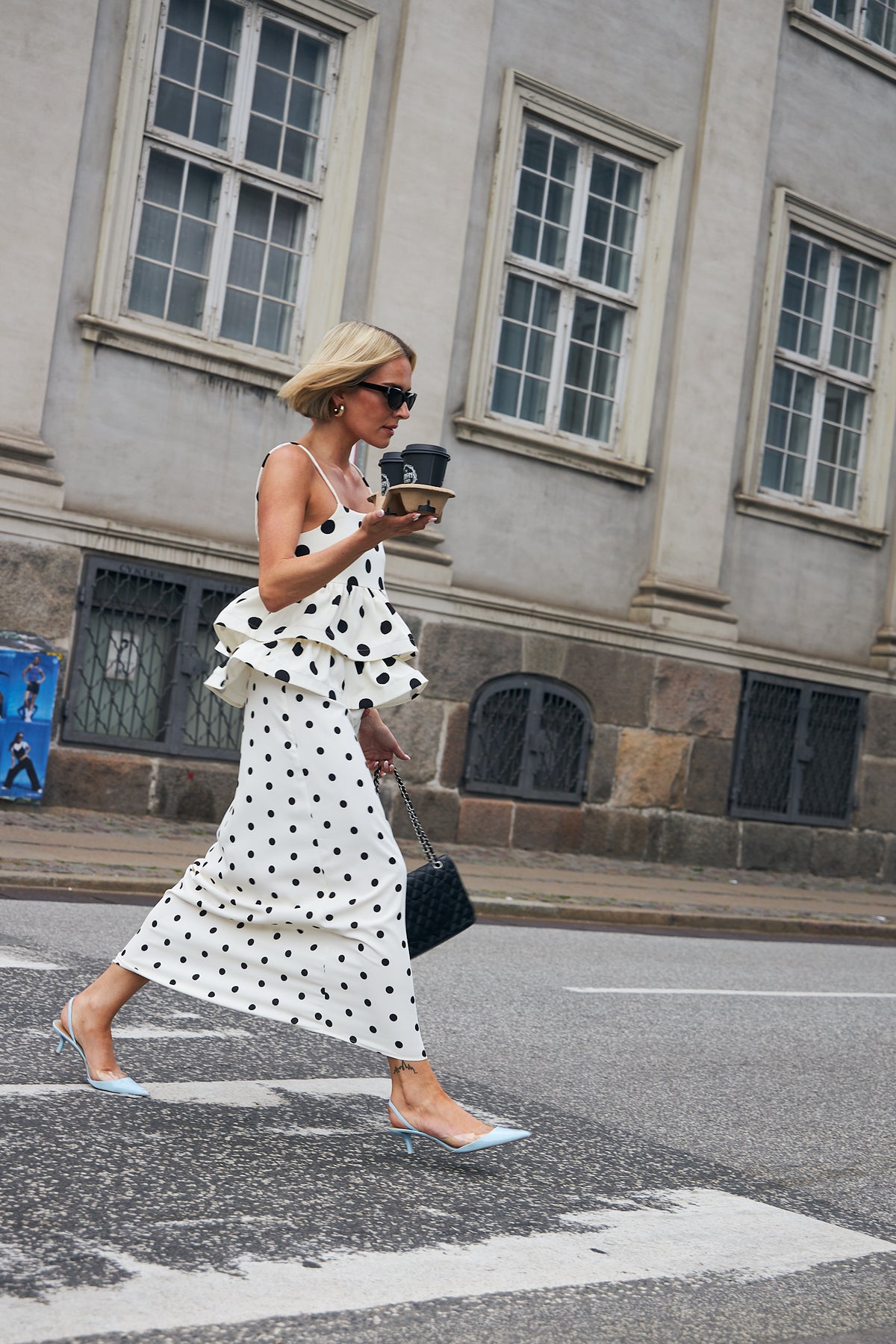 Josellecras Top - White Polka Grande