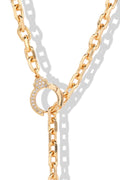 Cuff It Lariat Necklace - Guld