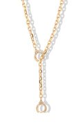 Cuff It Lariat Necklace - Guld