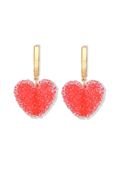 Jelly Heart Hoops - Watermelon