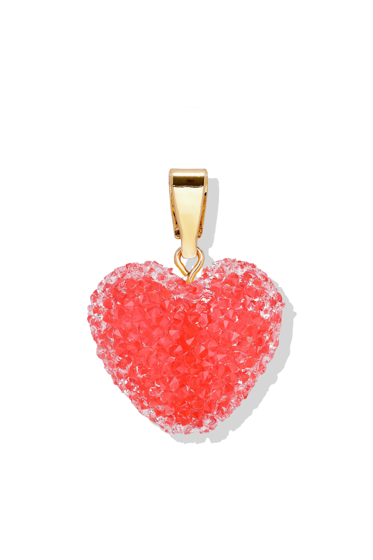 Jelly Heart Pendant Classic Connector - Vattenmelon