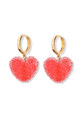 Jelly Heart Hoops - Watermelon