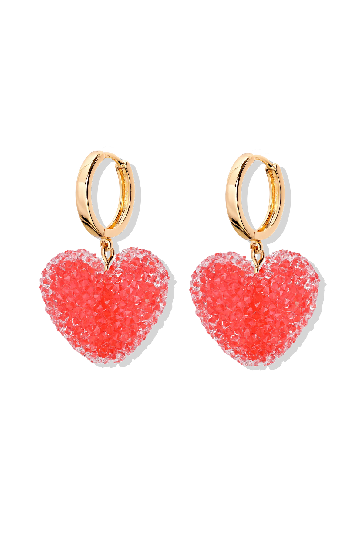 Jelly Heart Hoops - Watermelon