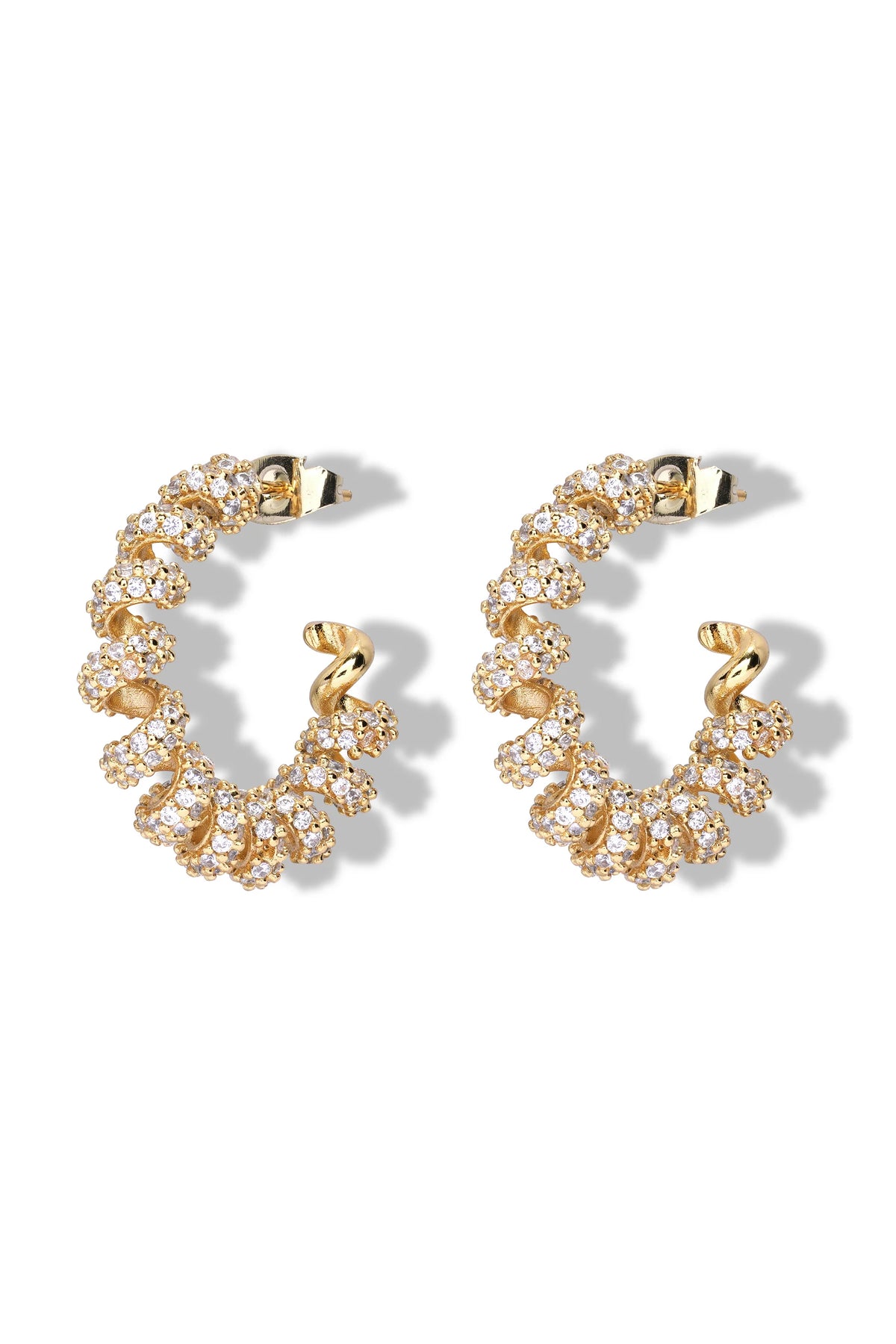 Wine Opener Earrings - Gold