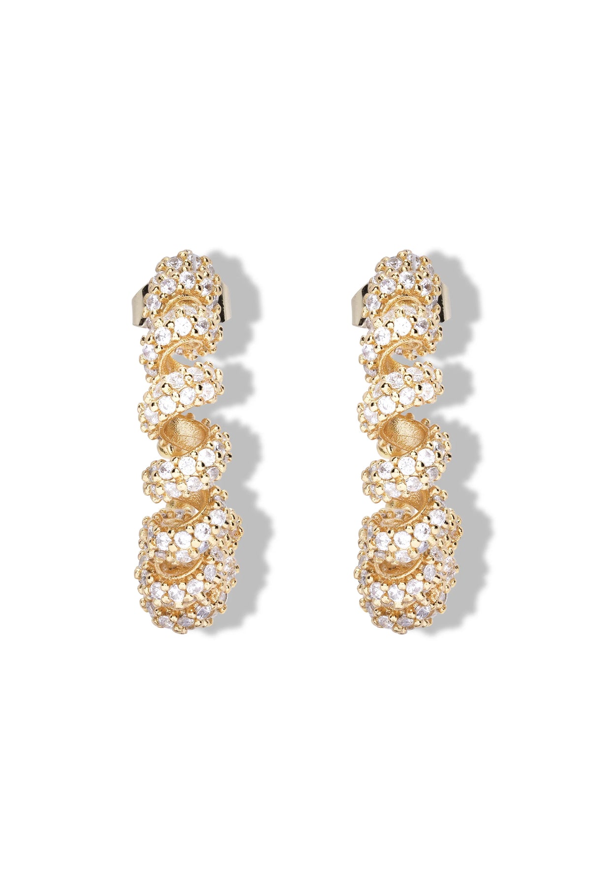 Wine Opener Earrings - Gold