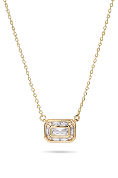 Baguette Frame Necklace - Gold