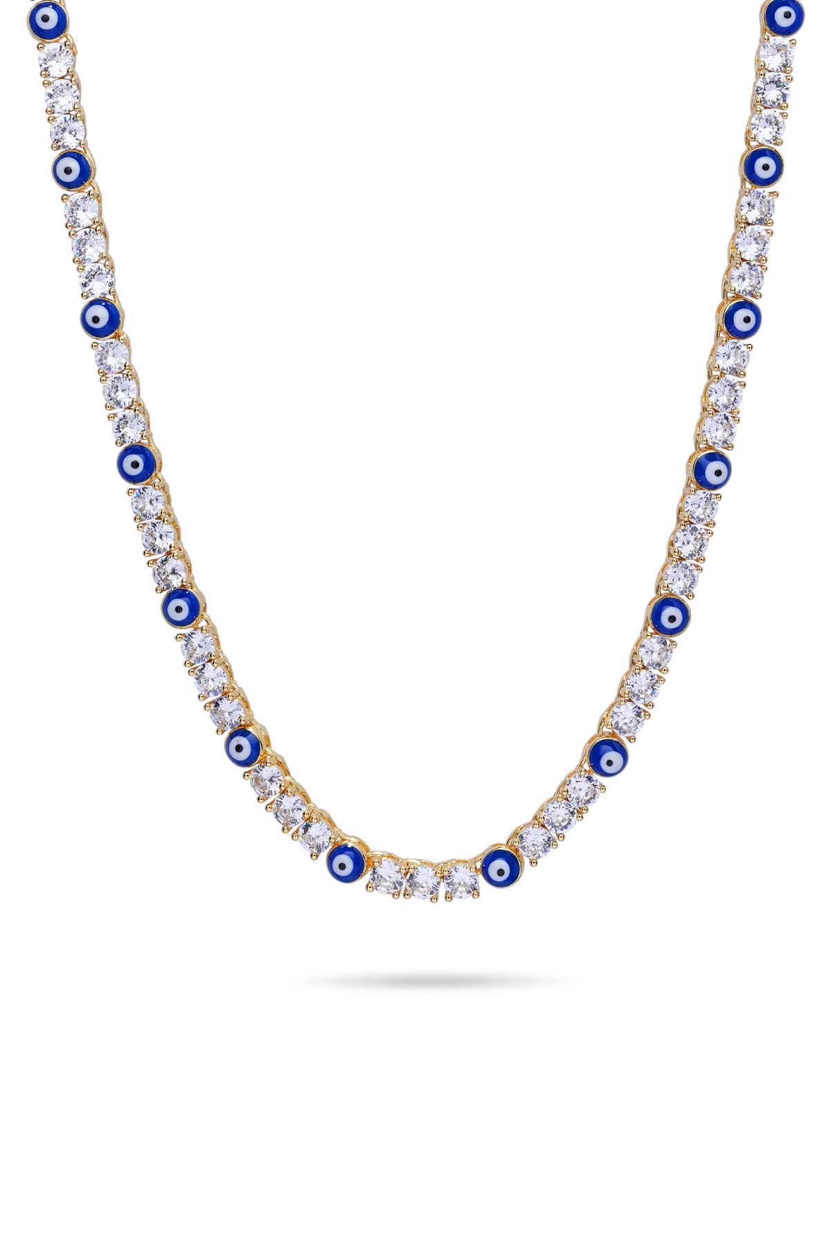 Serena Necklace X Evil Eye - Greek Blue