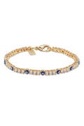 Serena Armband X Evil Eye - Greek Blue