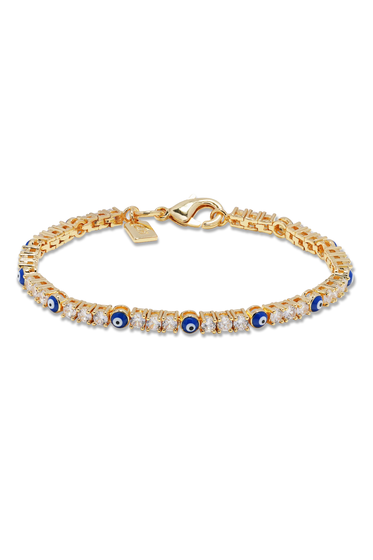 Serena Armband X Evil Eye - Greek Blue