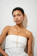 Cuff It Lariat Necklace - Guld