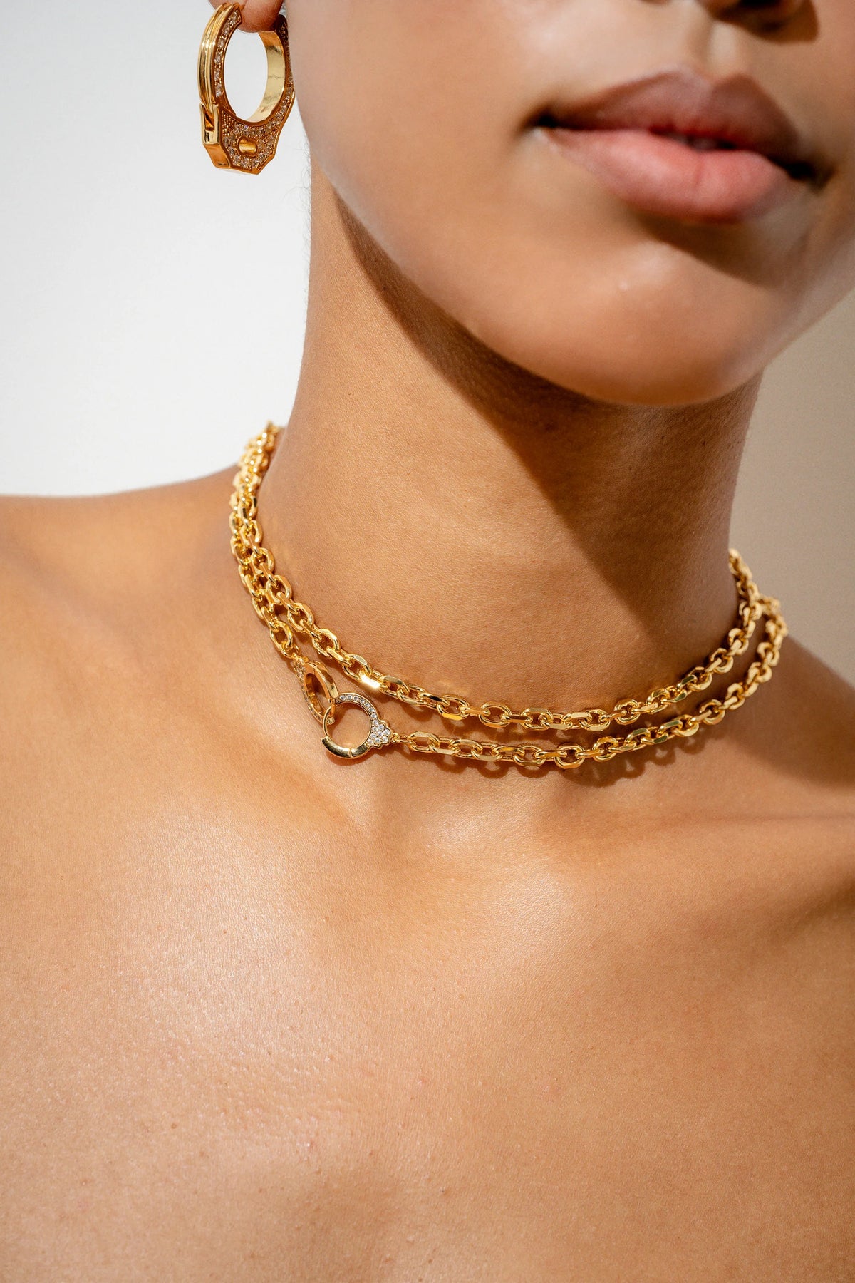 Cuff It Lariat Necklace - Guld