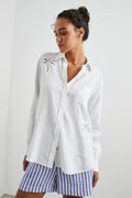 Charli - White Palm Tree Eyelet