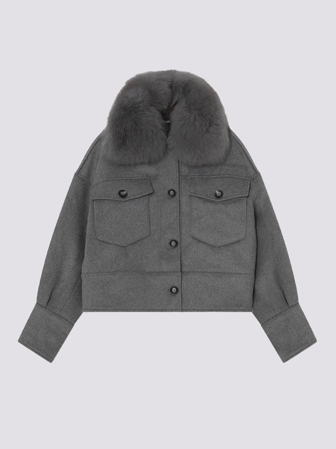 Charlie Wool Jacket - Melange Grey