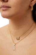 Baguette Frame Necklace - Gold