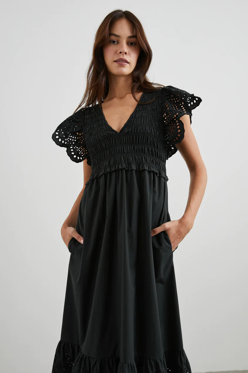 Clementine - Black Eyelet