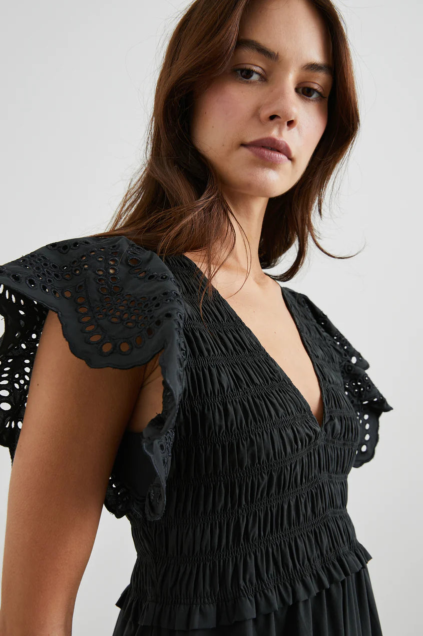 Clementine - Black Eyelet