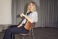 Steviecc Sequin Bow Blouse - Silver