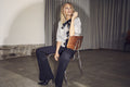 Steviecc Sequin Bow Blouse - Silver