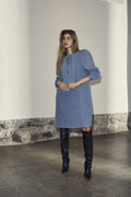 Co'Couture Tituscc Denim Bow Dress - Denimblå