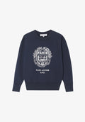The Shrunken Paris Crewneck - Dark Navy