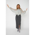 Jackie Blus - Navy Dots