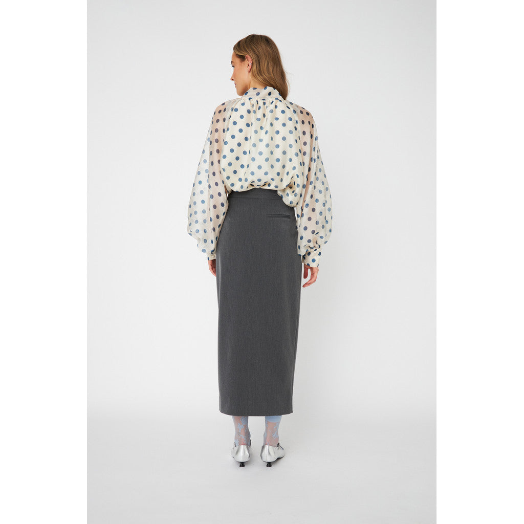 Jackie Blus - Navy Dots