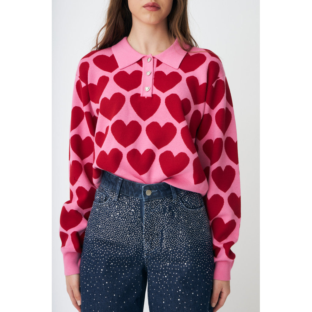 Lovemy Pullover - Pink Hearts