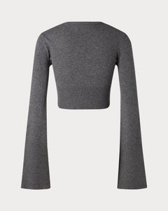 Calma Top - Dark Grey Melange