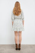 Caria Blouse - Blue Branch Print