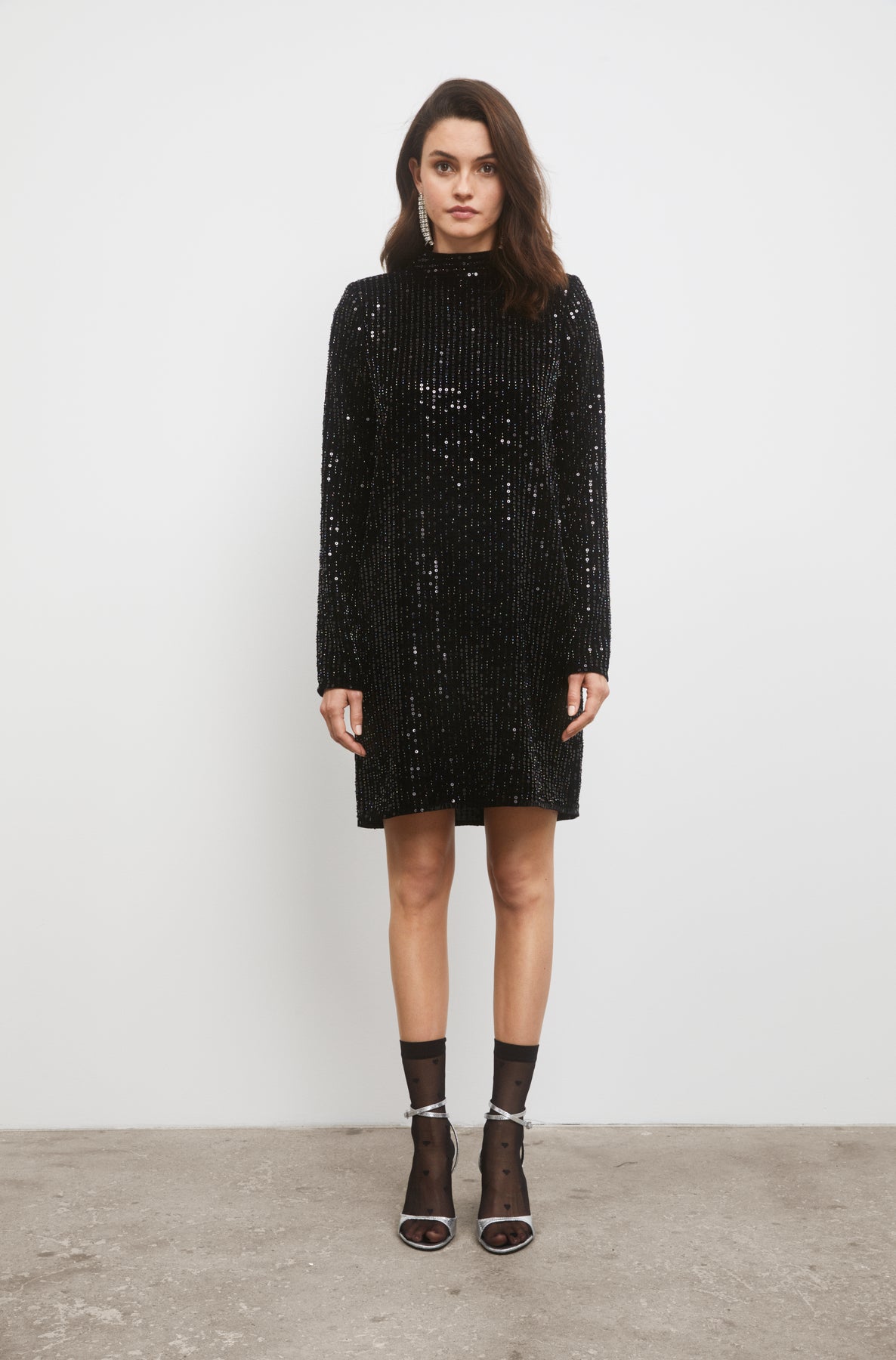 Club Sequin Dress - Svart