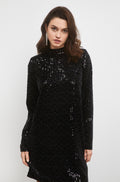Club Sequin Dress - Svart