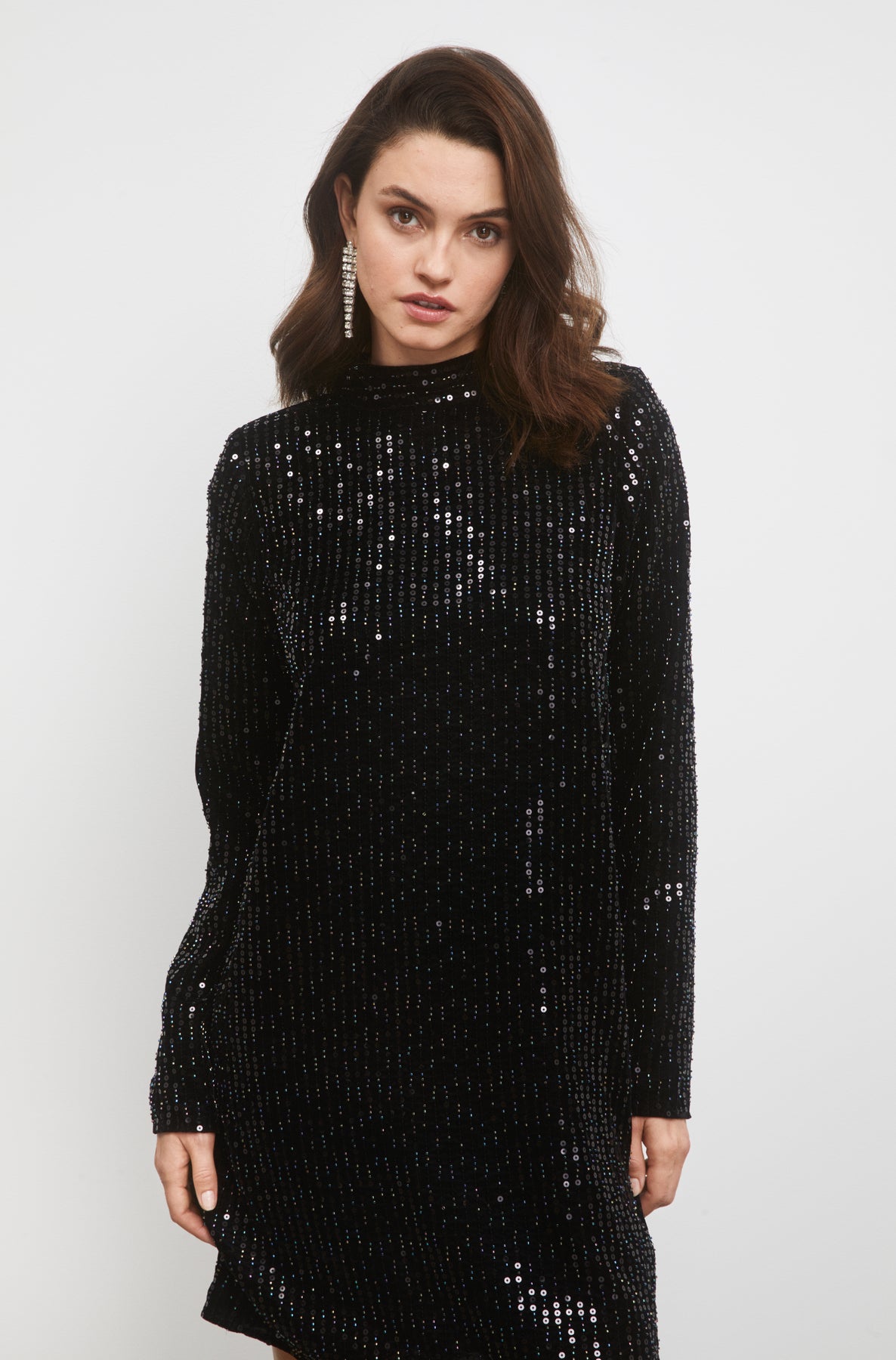 Club Sequin Dress - Svart
