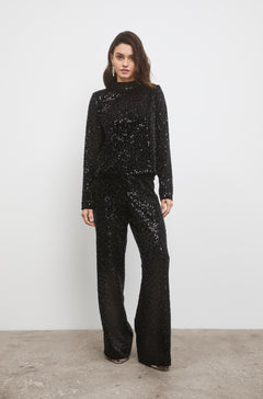 Studio Sequin Top - Black