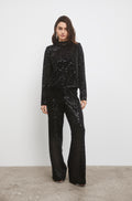 Jagger Sequin Trouser - Black