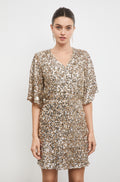 Tony Sequin Top - Champagne