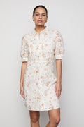 Juno Dress - White Rose Print