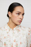 Juno Dress - White Rose Print